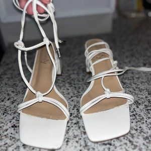 White Wrap Up Sandles